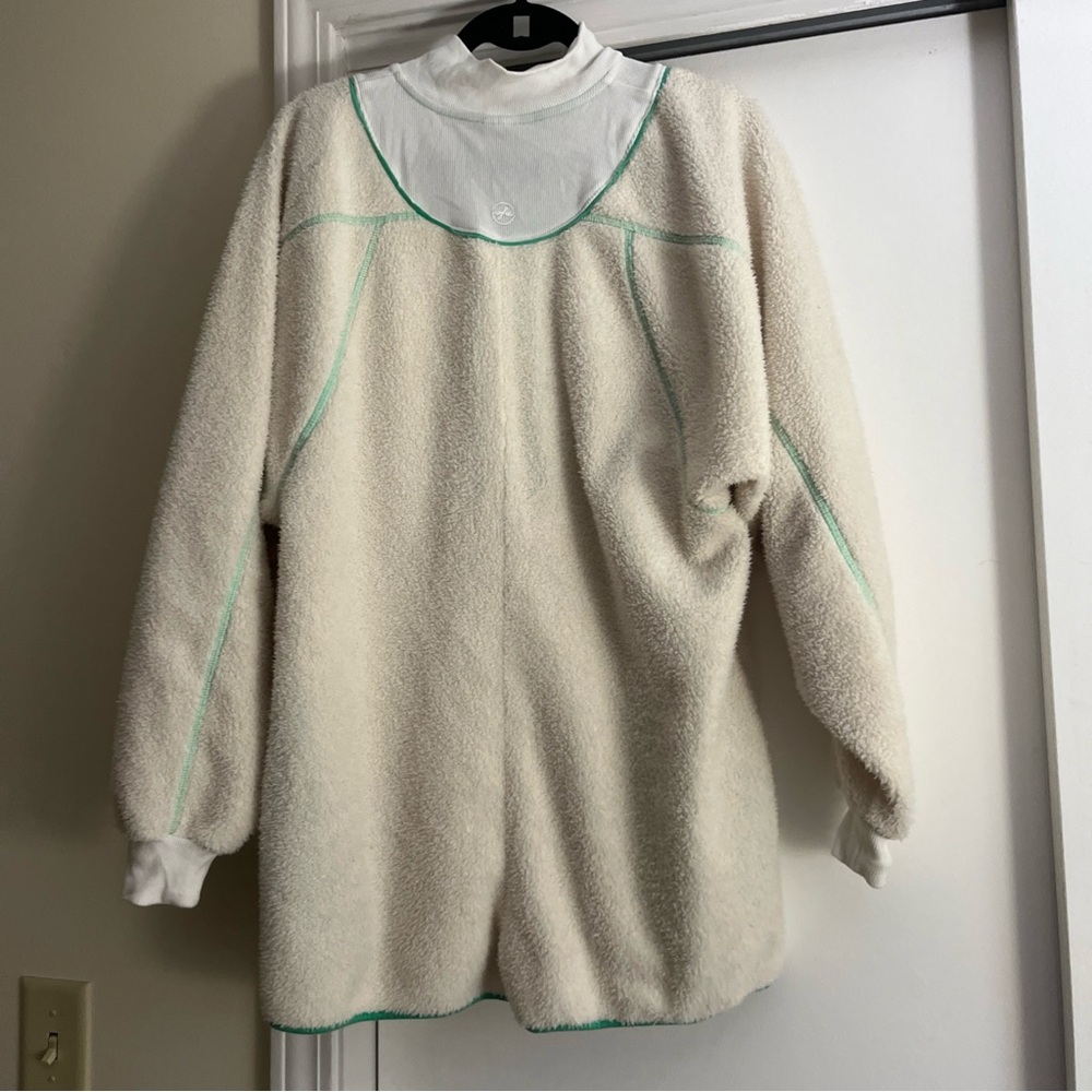 FP Movement by Free People Cream Sherpa Romper with Mint Trim
Bundle 3/$65 - Picture 9 of 9